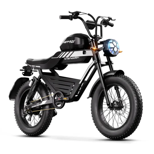 HappyRun_Tank_G100_fast_2000w_electric_bike_black HappyRun_Tank_G100_fast_2000w_electric_bike_black